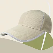 【OKPOLO】反光長眉透氣布帽(舒適透氣) 卡其