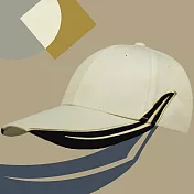 【OKPOLO】電繡剪接高爾夫球帽(透氣舒適) 卡其