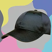 【OKPOLO】蜂巢格反光休閒帽(運動休閒時的最佳夥伴) 黑