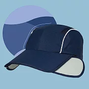 【OKPOLO】擴展帽沿造型帽(透氣舒適) 深藍