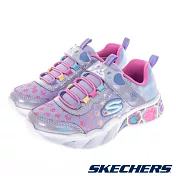 SKECHERS PRETTY PAWS 燈鞋 女童休閒鞋-粉彩-319301LLVMT 20 粉紅色