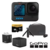 【GoPro】HERO 11 旅遊必備套組 (HERO11單機+旅行套件組+Enduro雙座充+雙電池+64G記憶卡) 正成公司貨