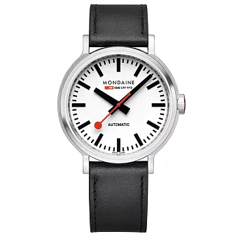 MONDAINE 瑞士國鐵 Original Automatic 植物皮革自動機械腕錶 - 41mm / 4161BLBV