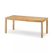 【MUJI 無印良品】節眼木製餐桌/附抽屜/橡木/寬180CM