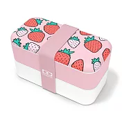 【monbento夢邦多】原創長方形雙層便當盒-芝芝莓莓