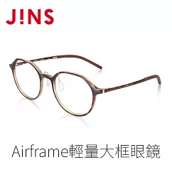 JINS Airframe輕量大框眼鏡(UUF─23S─173) 木紋黃