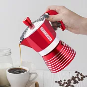 《PEDRINI》Infinity義式摩卡壺(紅3杯) | 濃縮咖啡 摩卡咖啡壺