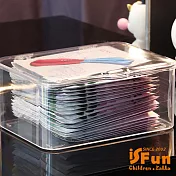 【iSFun】翻蓋透視＊桌上大容量化妝品收納盒/ 透明