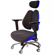 GXG 記憶棉 DUO KING 雙背工學椅(鋁腳/4D平面摺疊手) TW-3008 LUA1H
