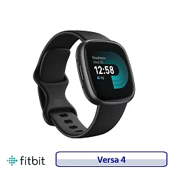 Fitbit Versa 4 智慧健康運動手錶 睡眠追蹤 黑色