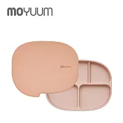MOYUUM 韓國 白金矽膠吸盤式餐盤盒 對話框系列 - 焦糖玫瑰派