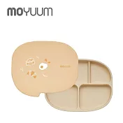 MOYUUM 韓國 白金矽膠吸盤式餐盤盒 對話框系列 - 起司歐姆蛋