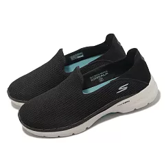 Skechers 休閒鞋 Go Walk 6─Vivid Motion 女鞋 黑 藍 懶人鞋 健走鞋 套入式 124553BKAQ