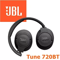 JBL Tune 720BT 藍牙無線頭戴式耳罩耳機 4色 Pure Bass 強勁音效 76小時長續航 專屬APP 公司貨保固一年 黑色
