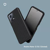 犀牛盾 紅米 Redmi Note 12 5G (6.67吋) SolidSuit 防摔背蓋手機保護殼-碳纖維紋路
