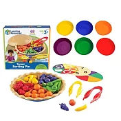 【華森葳兒童教玩具超值組】分類水果派(數學教具)+圓形分類盤(益智教具)