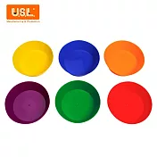 【USL遊思樂教具】圓形分類盤(6色,6PCS) 益智教具 T1011A01