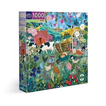 eeBoo 1000片拼圖 -  灌木叢林 ( English Hedgerow 1000 Piece Puzzle )