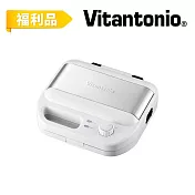 【日本Vitantonio】★福利品★多功能計時鬆餅機 500B (雪花白)