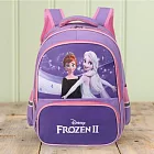 【迪士尼 Disney】卡通透氣減壓護脊後背兒童書包 冰雪紫色
