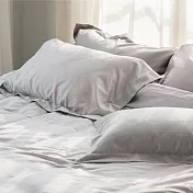 純粹眠｜輕奢棉系列-床包四件組(雙人) 空靈灰