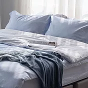 純粹眠｜植萃棉系列-床包四件組-雙人加大 （湛藍湖面）