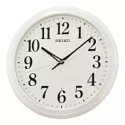 SEIKO 精工 滑動式 典雅高貴靜音掛鐘時鐘-QXA776K QXA776W(靜音掛鐘時鐘) 白色