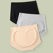 PinLe  6件組 冰絲蜜桃超薄無痕瑜珈褲設計款內褲M-2XL(顏色隨機) XL