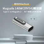 140W Type-C to Magsafe 3 PD3.1 磁吸轉接頭 (MacBook Air 2022/Pro 2021/2023適用) 中彎