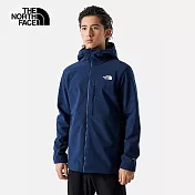 The North Face M APEX BIONIC 3 HOODIE - AP 男防風防潑水連帽輕量風衣-藍-NF0A83S58K2 L 藍色
