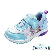 【Disney 迪士尼】冰雪奇緣 童款 電燈運動鞋 / FNKX37406 16 (JP)藍色