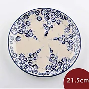 波蘭陶 覓境隨花系列 圓形深盤 21.5cm 波蘭手工製