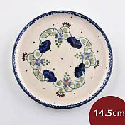 波蘭陶 空谷幽蘭系列 圓形淺盤 14.5cm 波蘭手工製