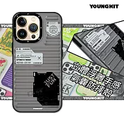YOUNGKIT原創潮流 iPhone 13 Pro 6.1吋 螢石系列 立體透彩防摔手機殼  (夜幕黑)