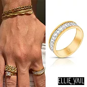ELLIE VAIL 邁阿密防水珠寶 金色滿鑲 璀璨方鑽戒指 Morgan 8