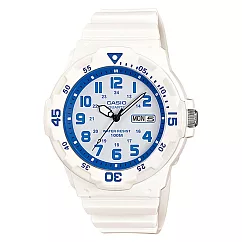CASIO 卡西歐 MRW─200HC 時尚色彩系列防水運動手錶─7B2白藍