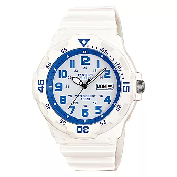 CASIO 卡西歐 MRW-200HC 時尚色彩系列防水運動手錶-7B2白藍