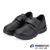 MOONSTAR 校園學生黑皮鞋 18 A黑