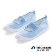 MOONSTAR 抗菌防滑兒童室內鞋 17 藍