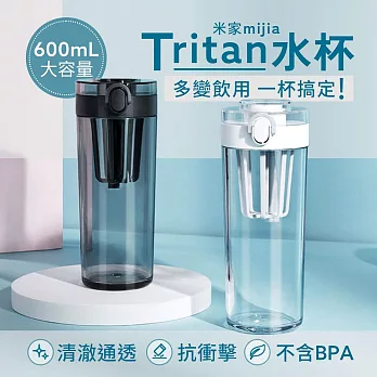 小米 米家Tritan水杯 600ml 水壺 水瓶 彈蓋水杯 運動水杯 茶濾  白色