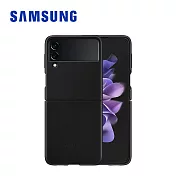 SAMSUNG Galaxy Z Flip3 5G 皮革背蓋 黑色