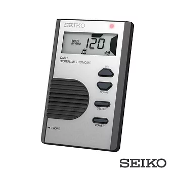 SEIKO DM71 數位節拍器 | 銀