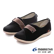 MOONSTAR Pastel 輕量寬楦安全介護鞋 JP25 黑