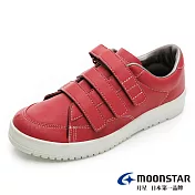 MOONSTAR 養護系列3E寬楦復健鞋 JP25 紅