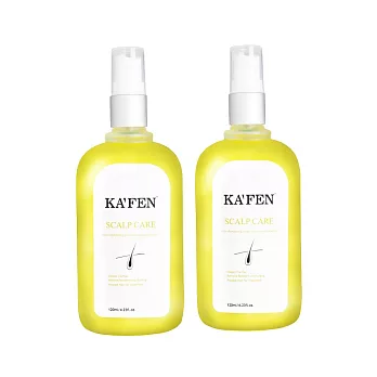 【超值2入】KAFEN強健髮根滋養液120ml 前味-檸檬草 中味-茉莉  後味-白麝香