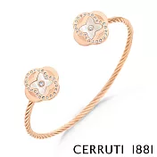 【Cerruti 1881】限量2折 義大利經典FLORA手環 全新專櫃展示品(CG1203 玫瑰金)
