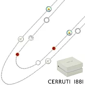 【Cerruti 1881】限量2折 義大利經典水晶CRJ項鍊 全新專櫃展示品(N099SN)