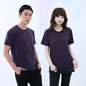 【遊遍天下】MIT中性款仿綿吸排抗UV機能圓領衫(GS2007) S 深紫
