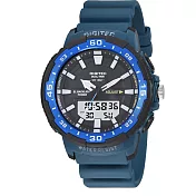 DIGITEC 數碼科技 DA-2180T 經典個性雙顯電子錶(防水) 尊貴藍