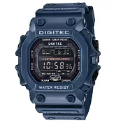 DIGITEC 數碼科技 DG-5012T 休閒運動多功能防水LED背光 電子錶 藍色